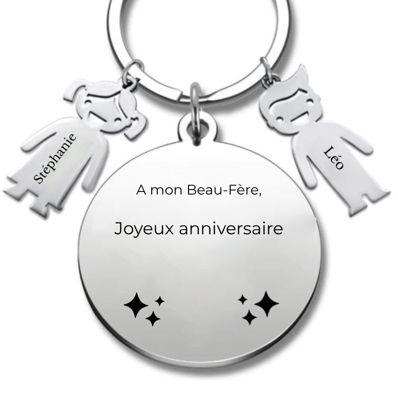 Porte-clé personnalisé Joyeux Anniversaire Beau Frère