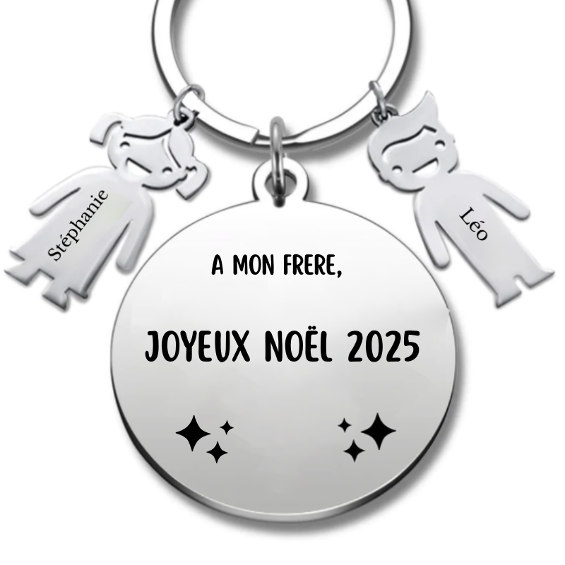 Porte Clé Noël Joyeux Noël Frère