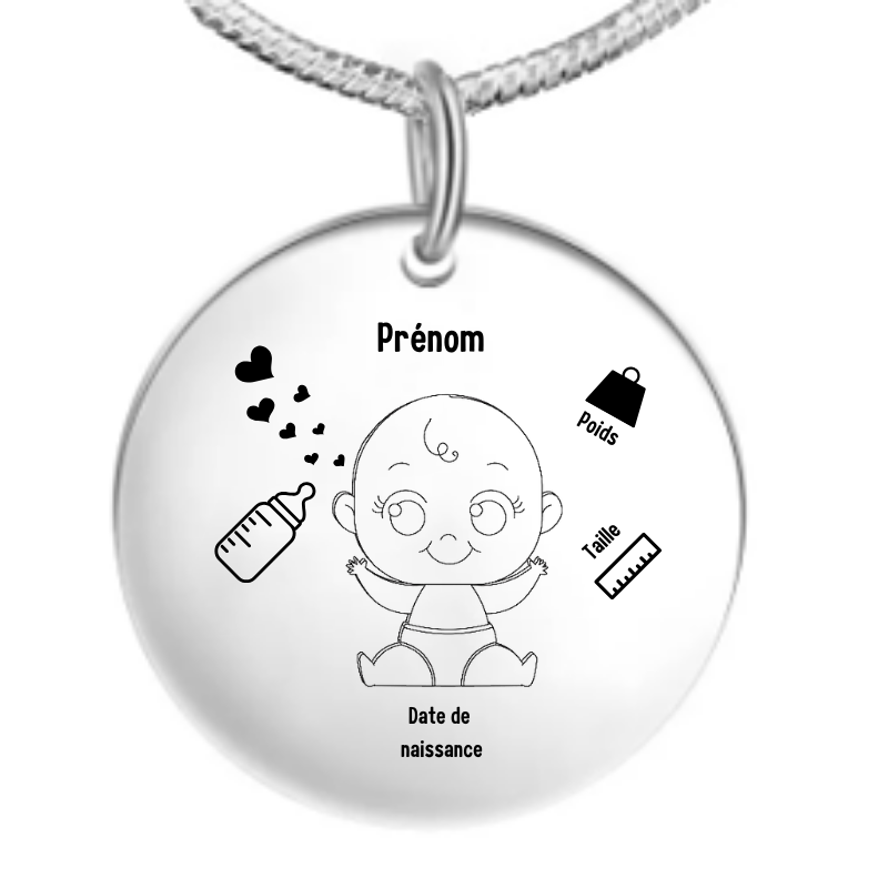 Collier Naissance Garçon