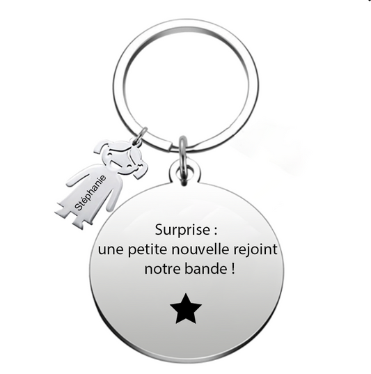 Le Porte-Clef "Surprise : une petite nouvelle rejoint notre bande !"