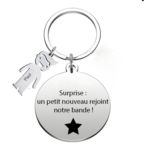Le Porte-Clef "Surprise : "Un petit nouveau rejoint notre bande !"