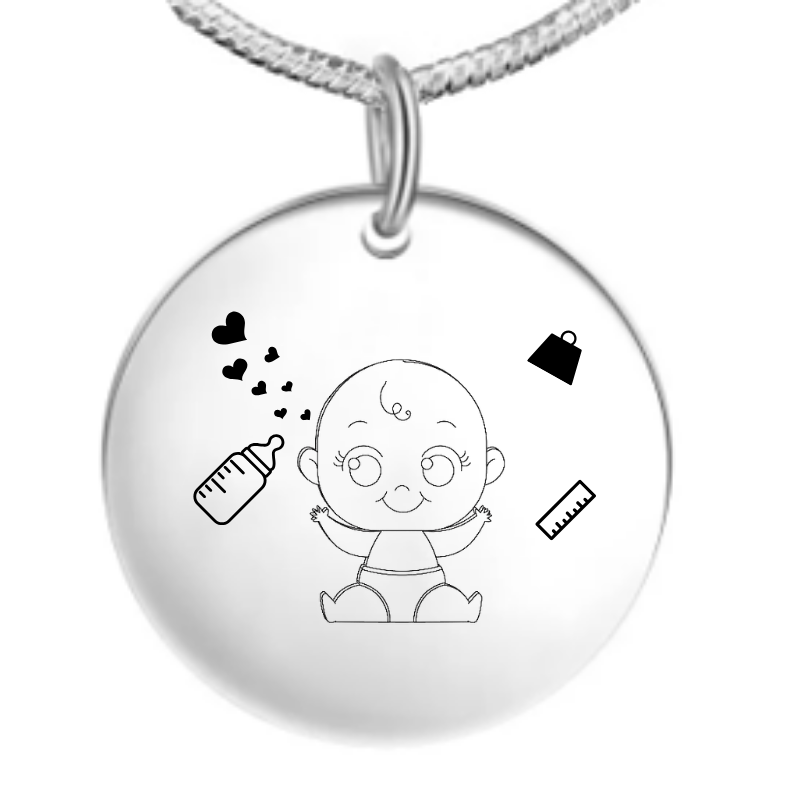 Collier Naissance Garçon