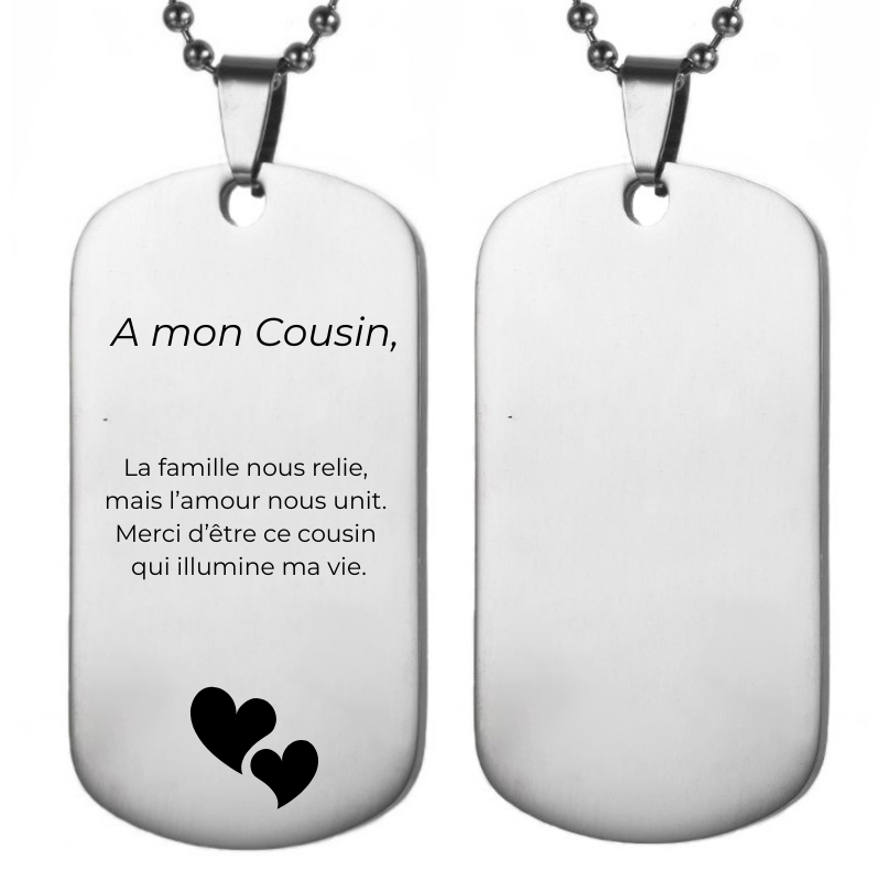 Collier Cousin A personnaliser