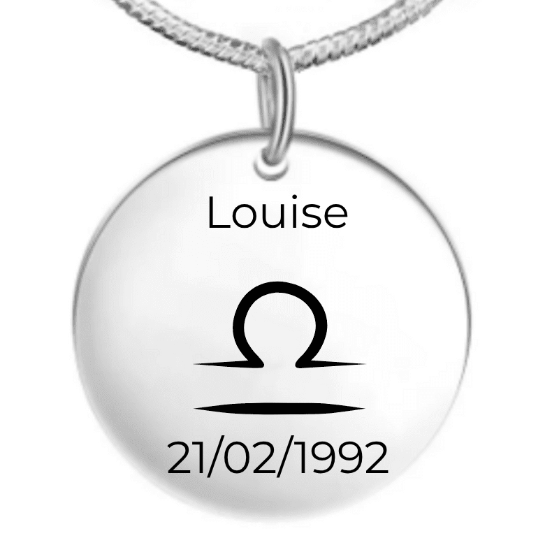 Collier Balance Femme et Homme personnalisé
