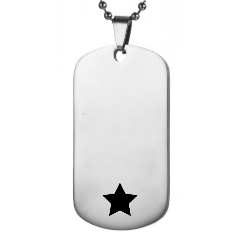 Collier Etoile "A mon Filleul" - Collier Baptême Garçon