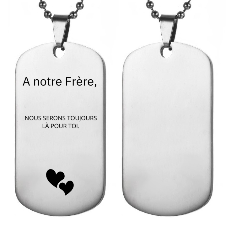 Collier Frère A personnaliser