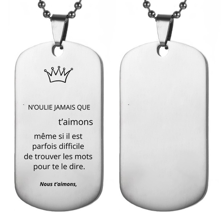 Collier Personnalisé pour Homme - Offrez un bijou unique, à votre image