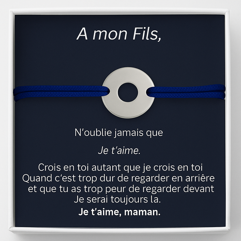 La Gourmette "A mon fils" + la carte "A mon fils"