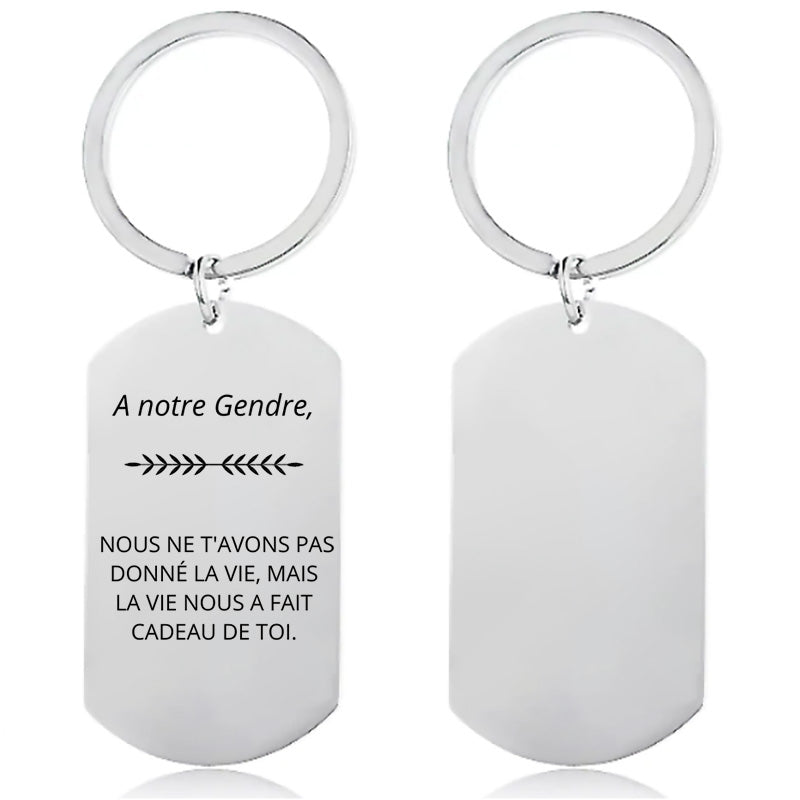 Porte-Clef personnalisé Merci Gendre