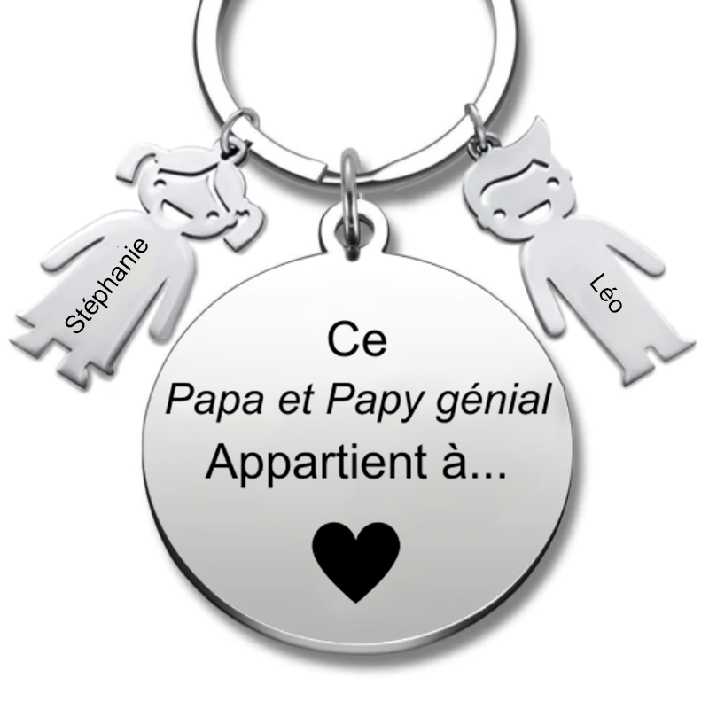 Le Porte-Clef "le meilleur des Papas et Papys"