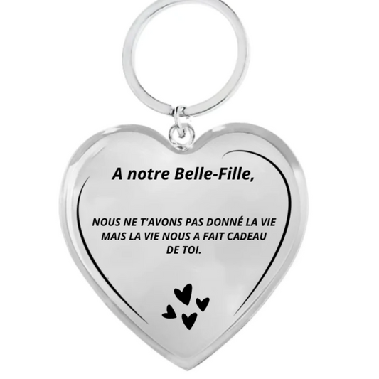 Porte-Clé A Notre Belle-Fille Personnalisé