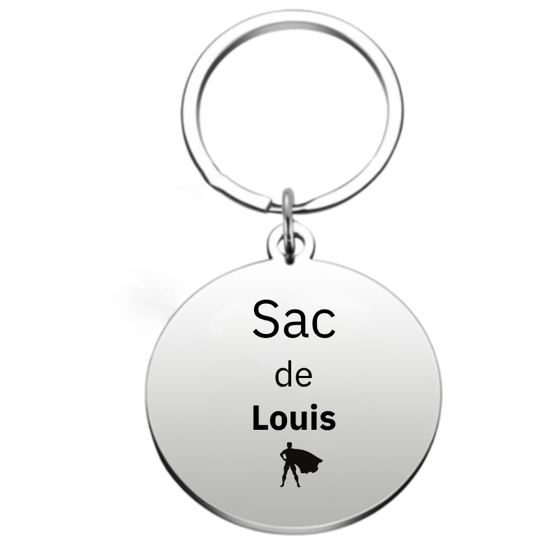 Porte-clé personnalisé Sac de XXX - Super Héro