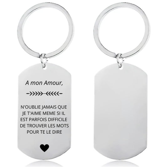 Porte Clé Homme "A mon Amour"
