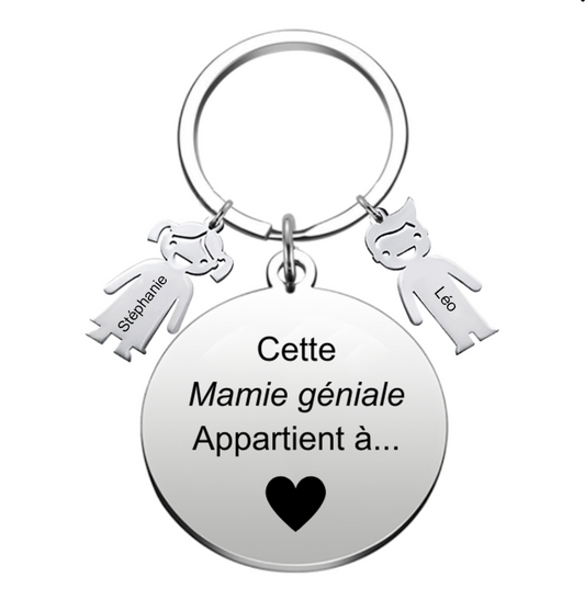Porte Clé Mamie la meilleure des Mamies