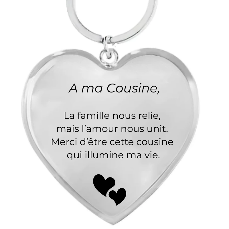 Porte Clé personnalisé Cousine