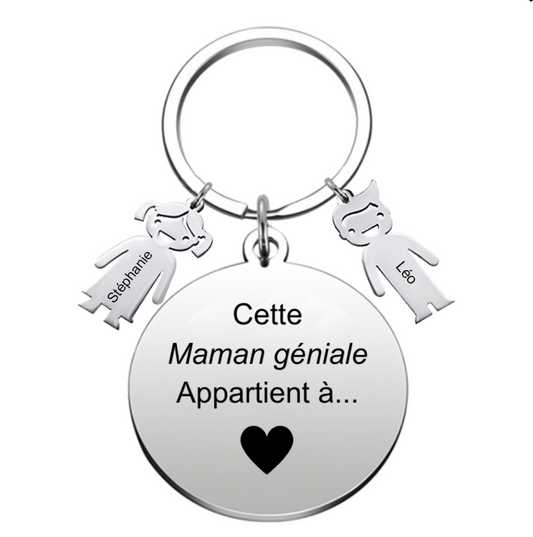 Porte Clé pour Maman "la meilleure des Mamans"