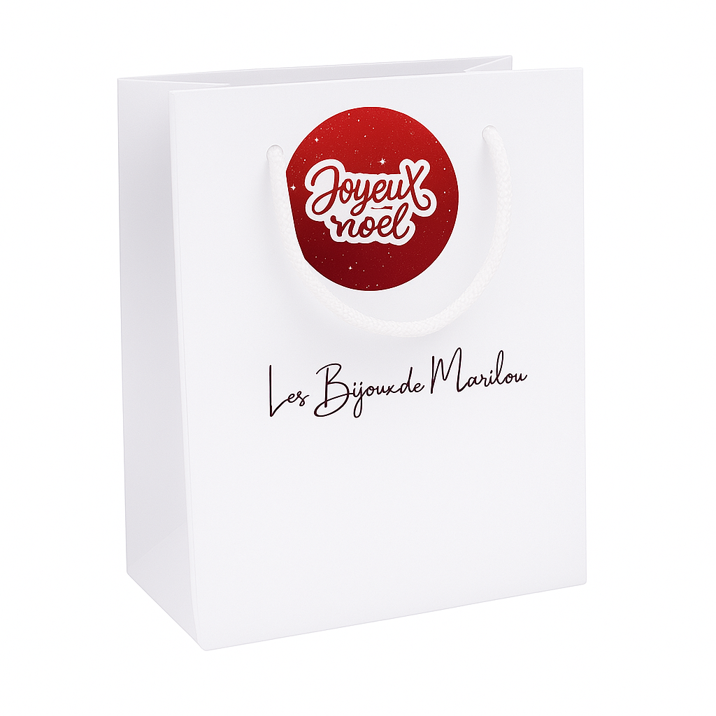 Sac Cadeau Prénom pour Noël - Les Bijoux de Marilou