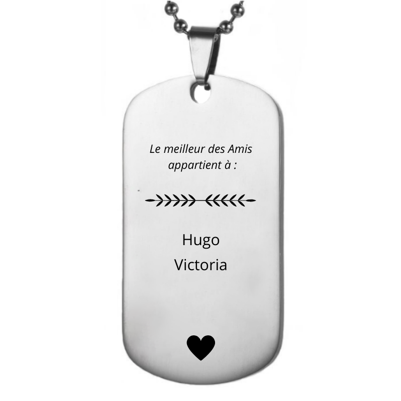 Collier Ami "A mon Ami"
