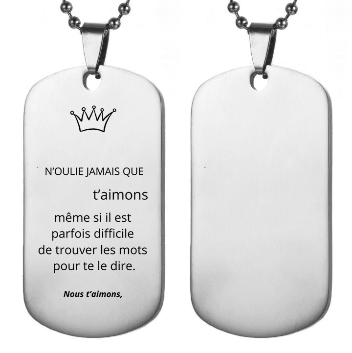 Collier Personnalisé pour Homme - Offrez un bijou unique, à votre image - Les Bijoux de Marilou