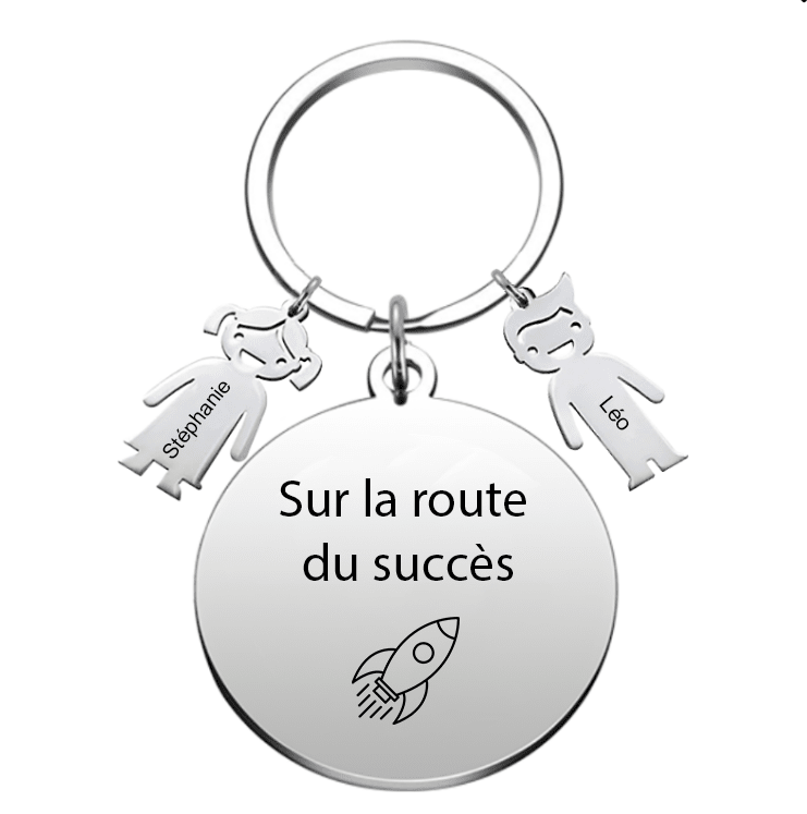 Le Porte-Clef "Sur la route du succès" - Les Bijoux de Marilou