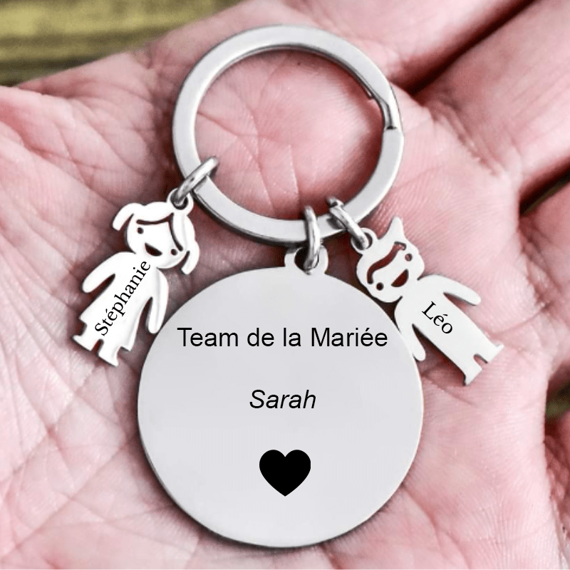 Le Porte - Clef "Team de la Mariée XXX" - Les Bijoux de Marilou