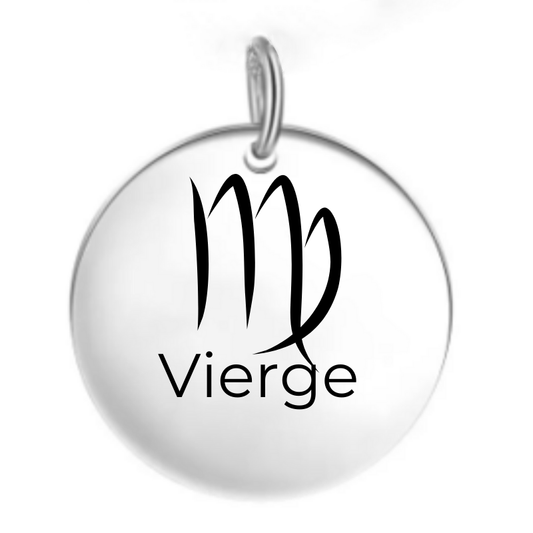 pendentif vierge signe astrologique