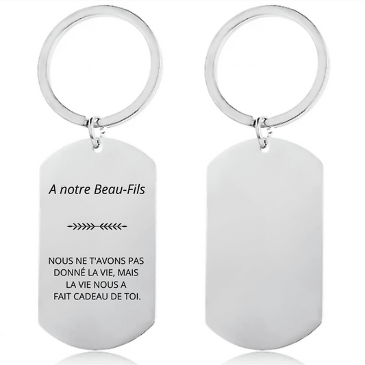 Porte-Clé A Mon Beau-Fils Personnalisé