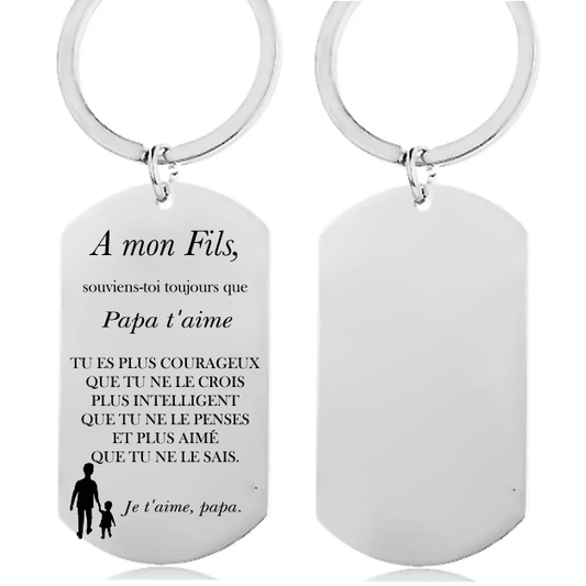 Porte Clé A Mon Fils Personnalisé