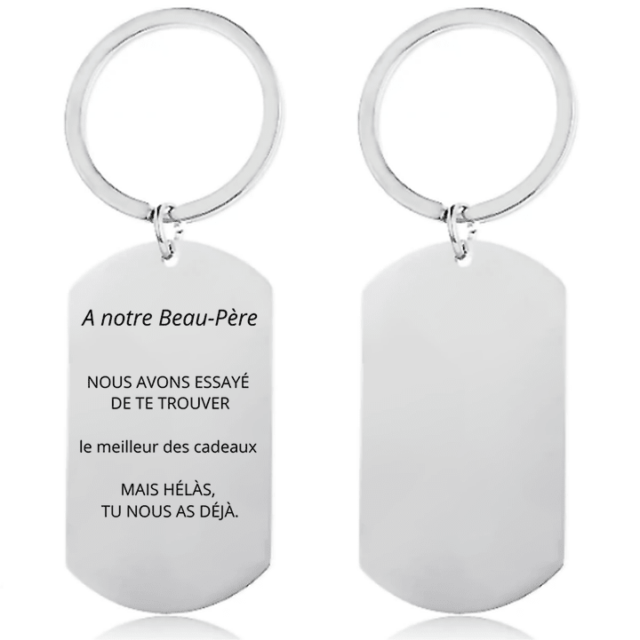 Porte - Clé Beau Père Personnalisé - Les Bijoux de Marilou