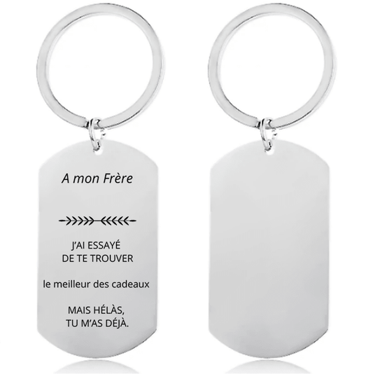 Porte - Clé Frère Personnalisé - Les Bijoux de Marilou