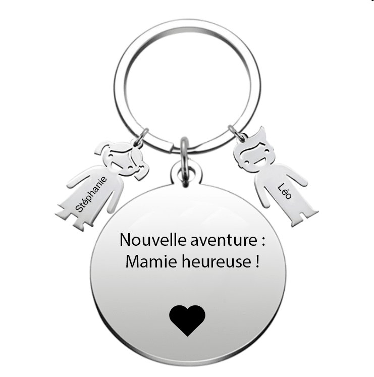 Porte Clé Future Mamie Personnalisé - Les Bijoux de Marilou