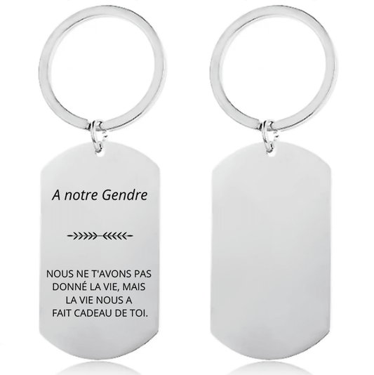 Porte Clé Gendre Personnalisé - Les Bijoux de Marilou