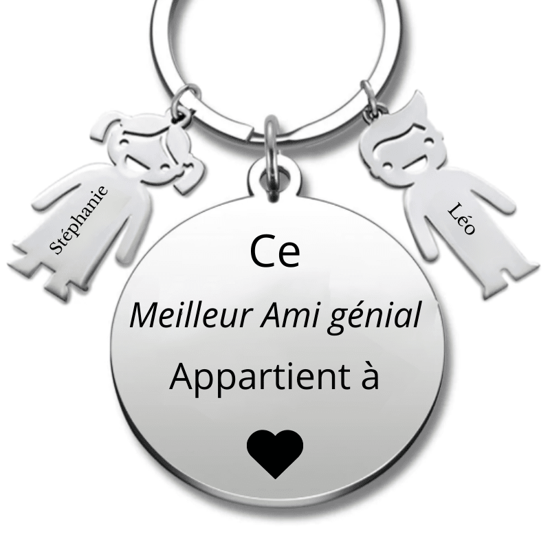 Porte Clé Meilleur Ami Personnalisé - Les Bijoux de Marilou