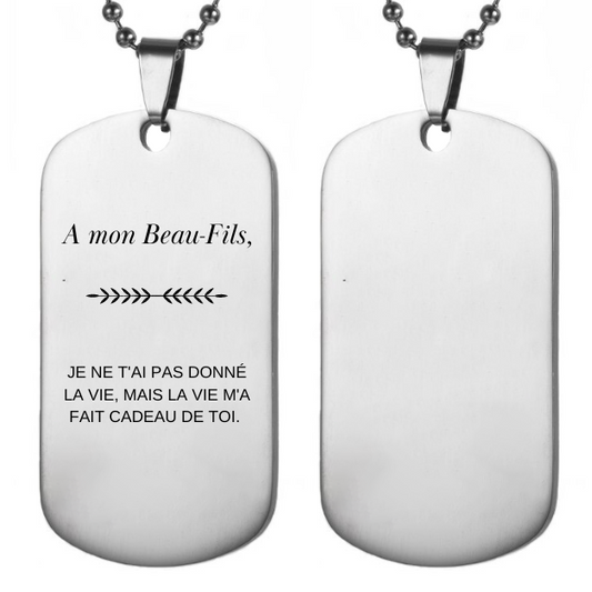 Collier Beau-Fils "A mon Beau-Fils"
