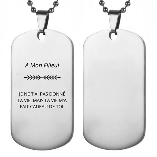 Collier Filleul "A mon Filleul"
