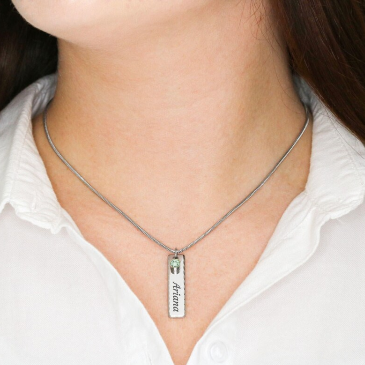 Le Collier Prénom "A ma Fille" + la Carte "A ma Fille"