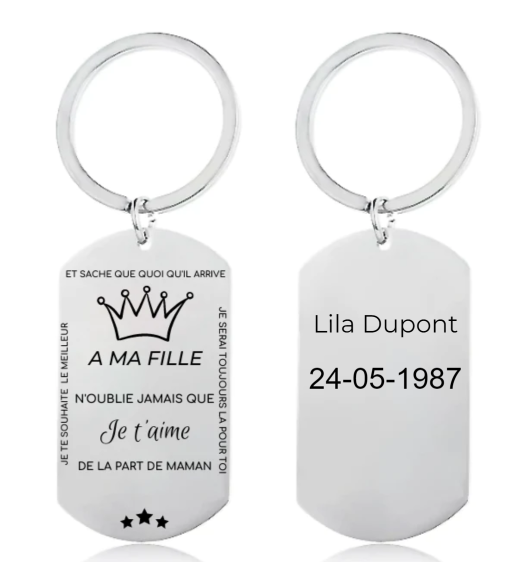 Le porte-clef "A ma Fille"