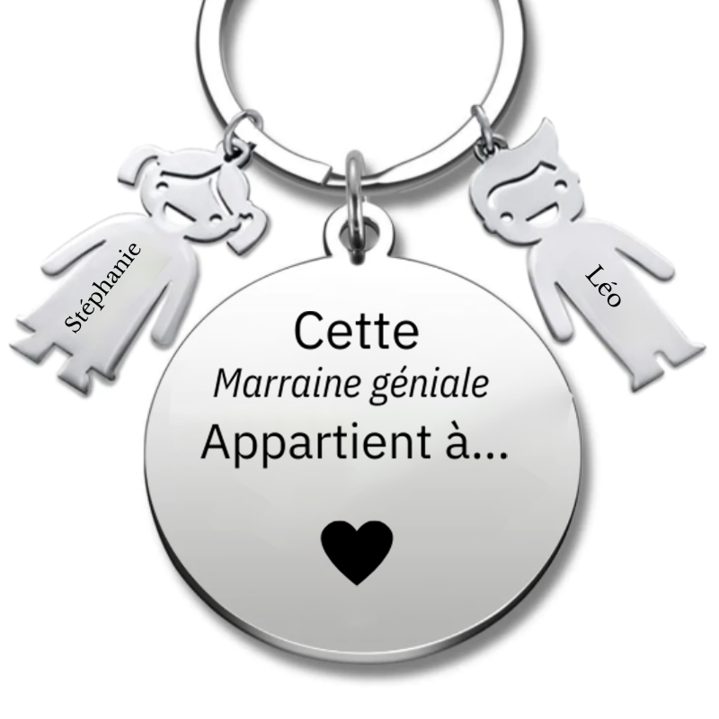 Porte Clés Marraine "la meilleure des Marraines"