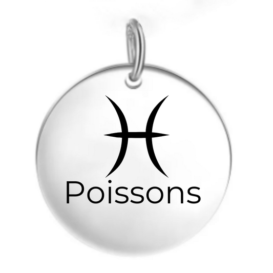 Collier Pendentif Poisson Signe Astrologique