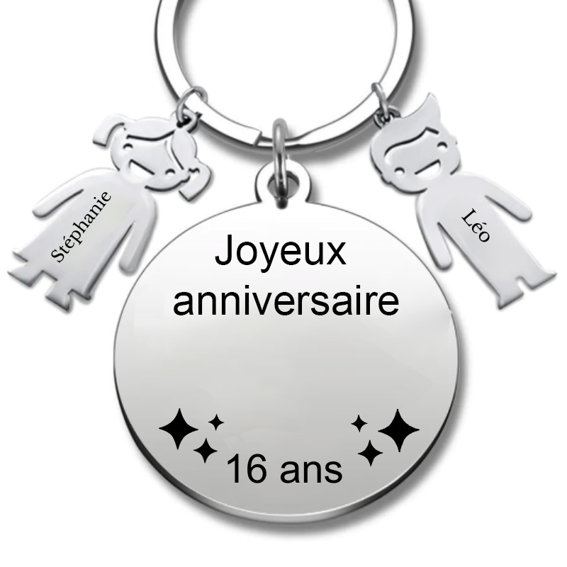 Le Porte-Clef "Joyeux anniversaire XXX 16 ans"