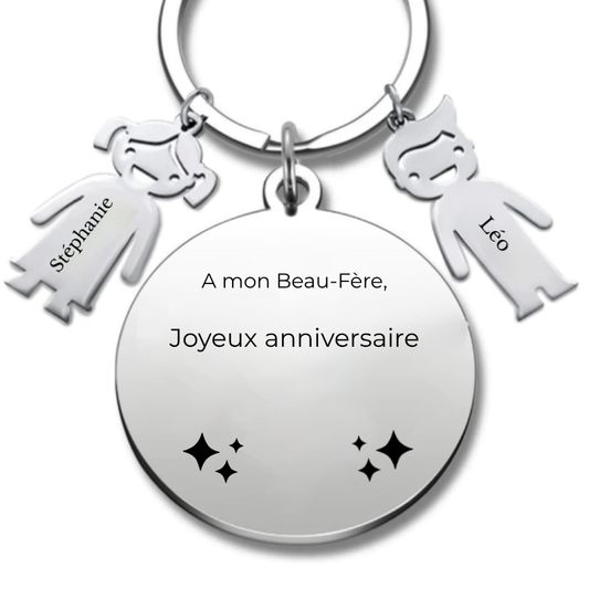 Porte-clé personnalisé Joyeux Anniversaire Beau Frère