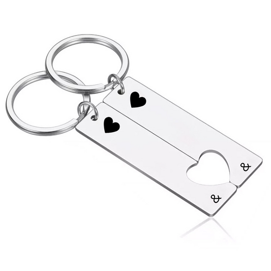 Cadeaux d'amitié Meilleur ami Porte-clés Couples Porte-clés Bff Heart Key  Ring Set 6 Color