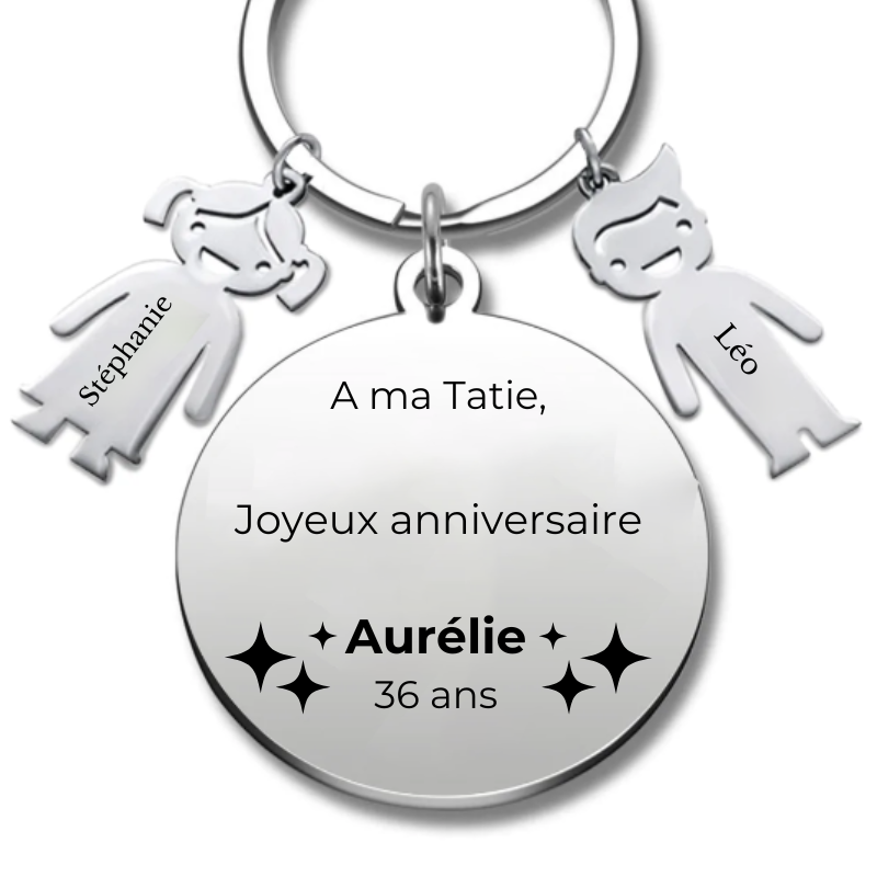 Porte Clé Joyeux Anniversaire Tatie