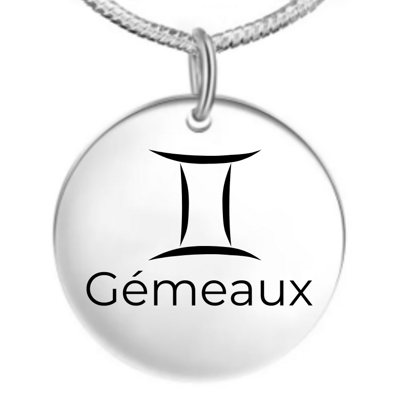 Collier Gemeaux : Medaille Gemeaux