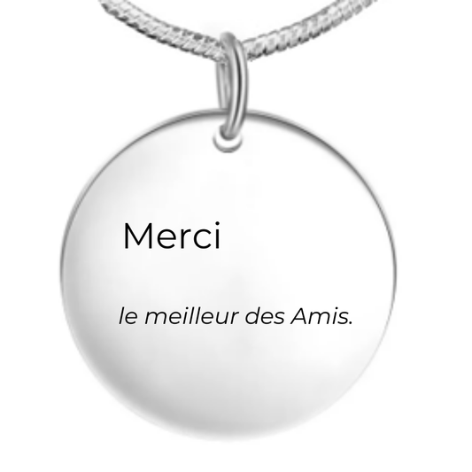 Collier Meilleur Ami A Personnaliser