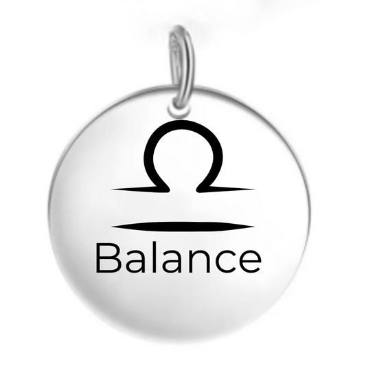 Pendentif Balance Homme et Femme : Dessin Signe Astrologique Balance