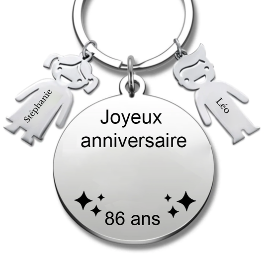 Le Porte-Clef "Joyeux anniversaire XXX 86 ans"