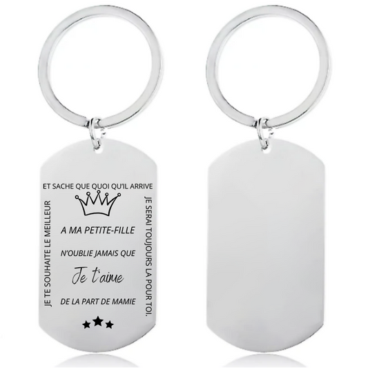 Le porte-clef "A ma Petite-Fille" - N'oublie jamais