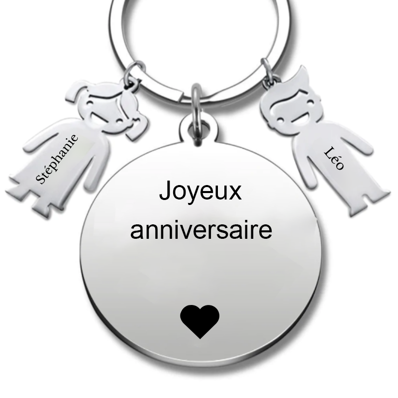 Le Porte-Clef personnalisé Joyeux Anniversaire