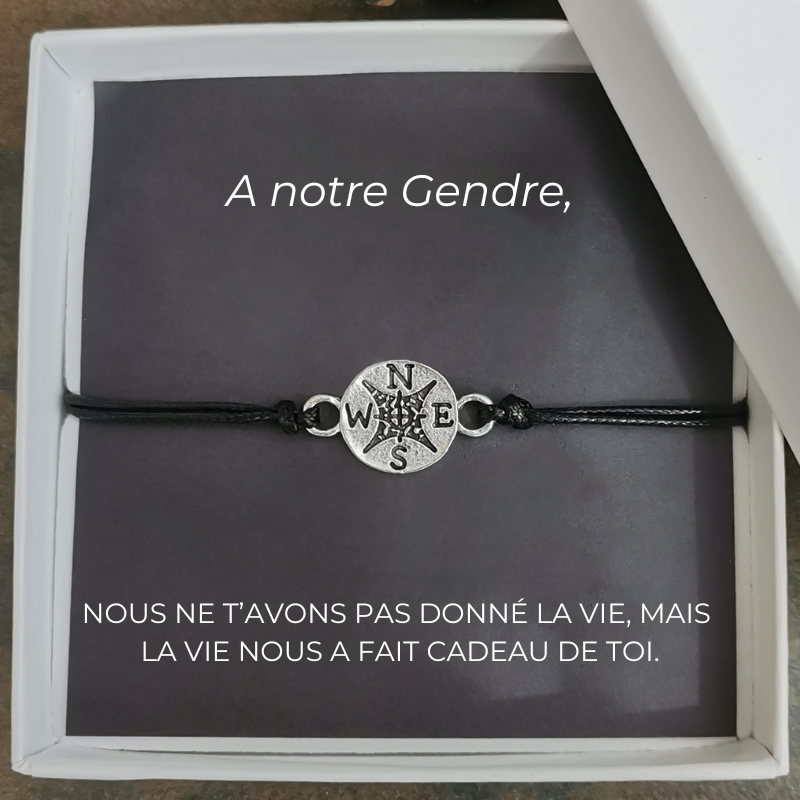 Le bracelet Contre vents et marées  "A mon Gendre"